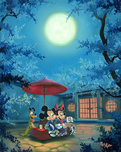 Mickey Mouse Art Mickey Mouse Art Summer Night